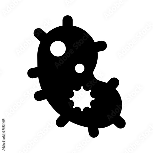 
Bacteria which cause disease, trendy vector design of pathogen 
