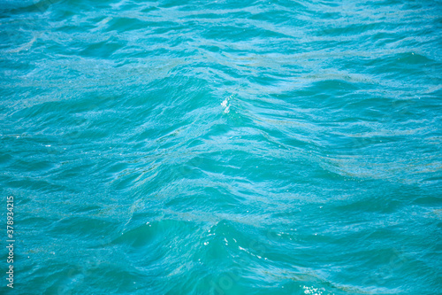 Blue surface of water in the sea as an abstract background.