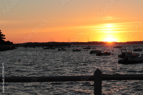 sailboat at sunset