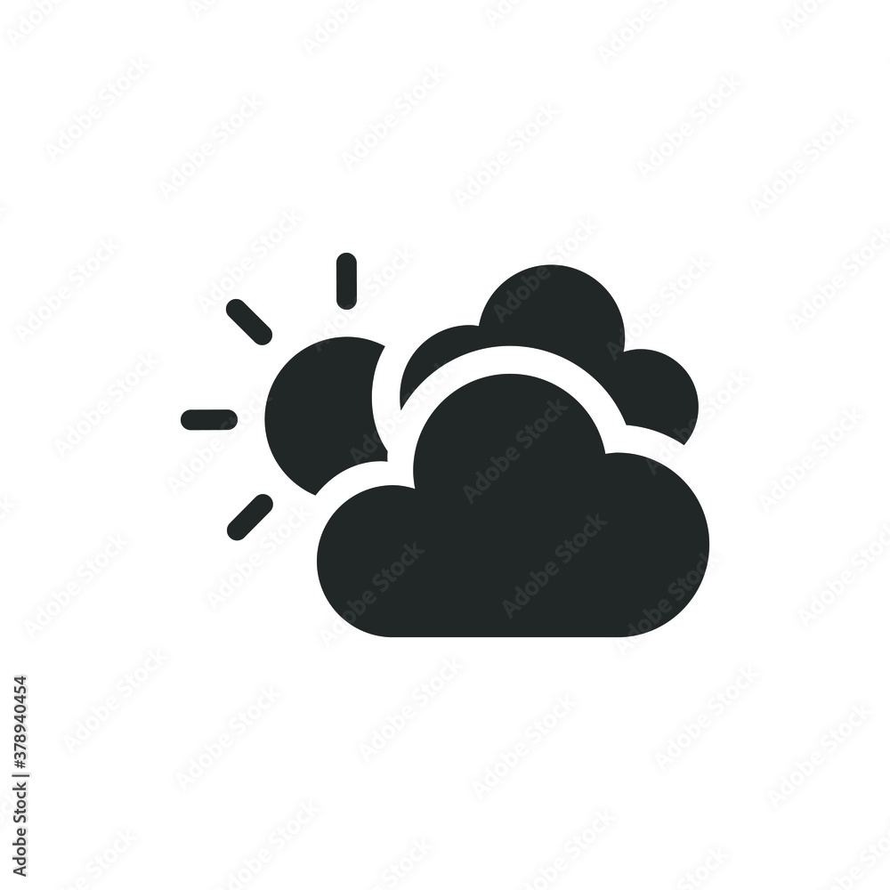 Obraz premium Cloudy day icon
