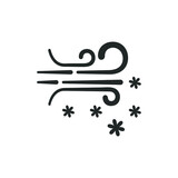 Snow and wind icon
