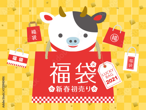 2021年丑年　福袋広告用バナー