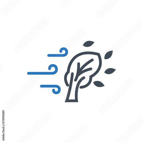 Strong wind icon