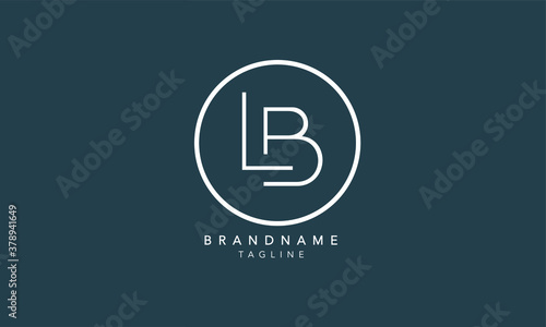 Alphabet letters Initials Monogram logo LB, BL, L and B