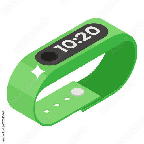 
A smart band icon in isometric style, fitness watch vector 
