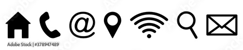Set of web icons. Computer and web symbols 