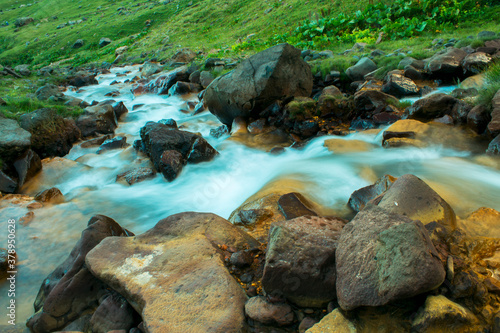 forest stream with sip of water near Mount Aragats © Aram