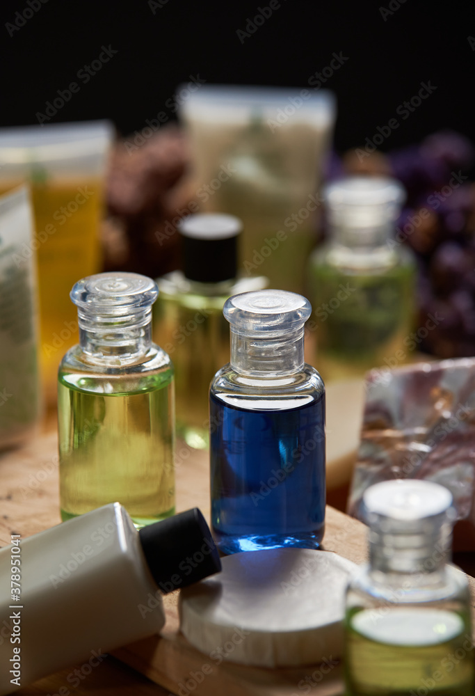The product for the spa on the table The product for the spa on the table