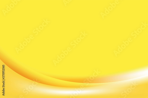Abstract Smooth Stylish Yellow Curvy Background Design Template Vector, Blurry Yellow Mesh Gradient Background with Copy Space for Text