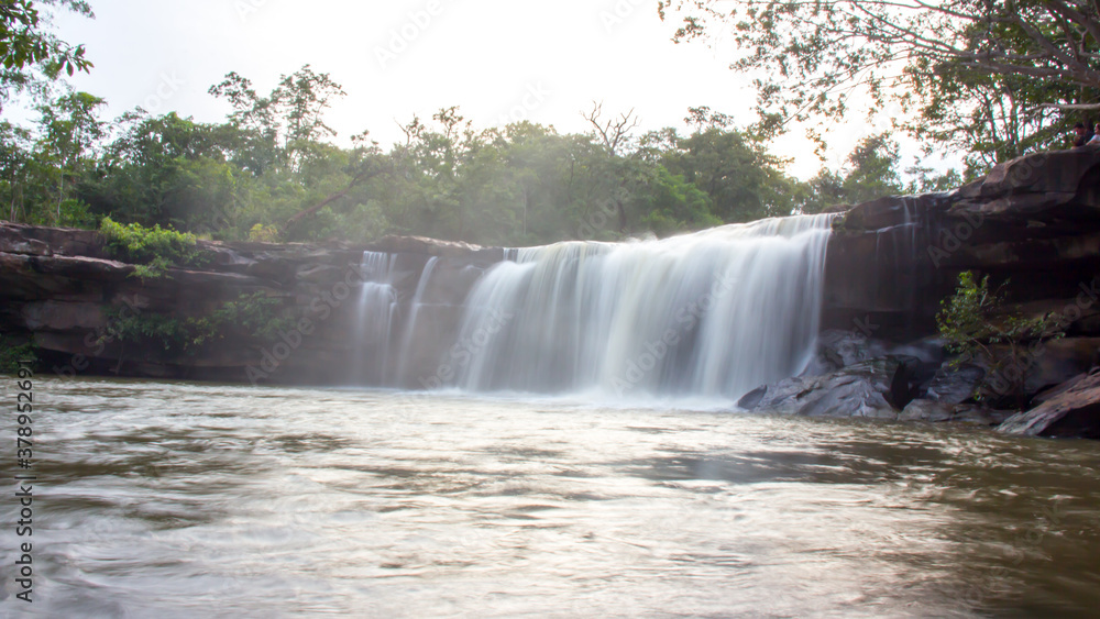 Fototapeta premium beatiful waterfall and beautiful nature 