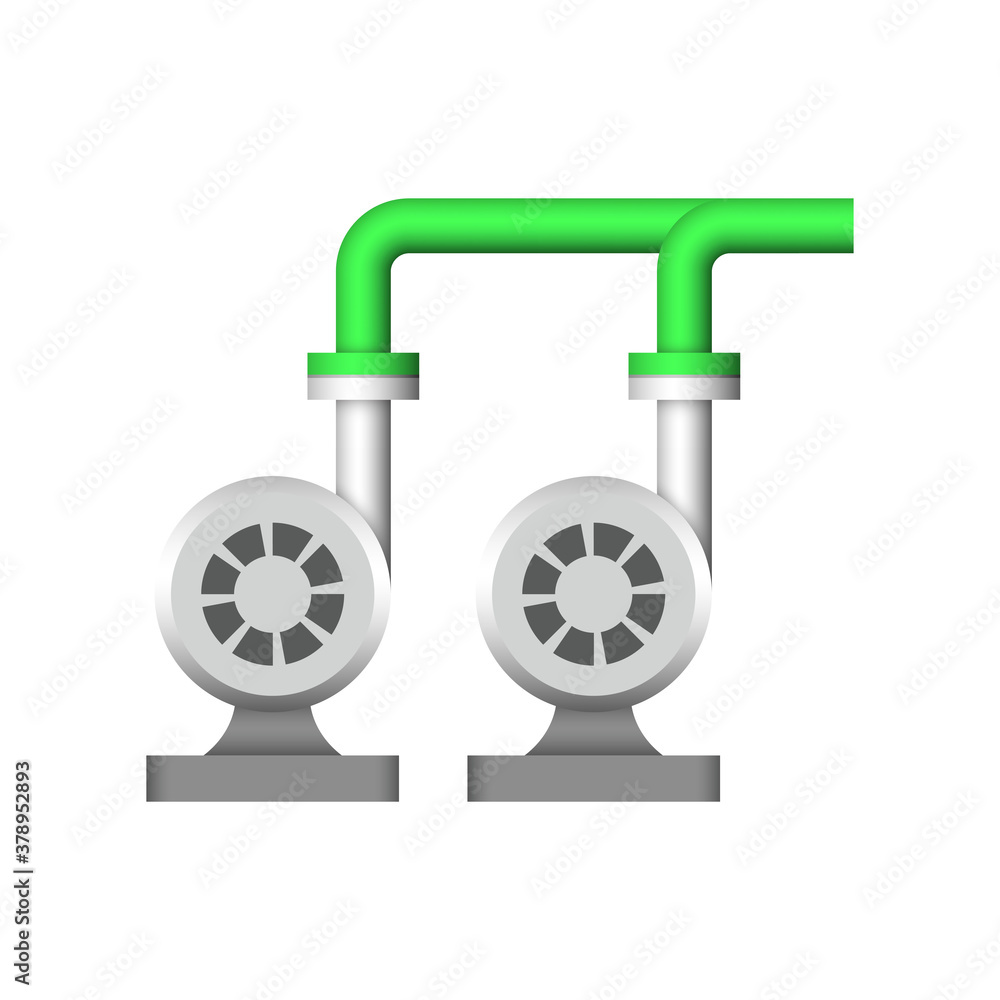 Water pump icon or centrifugal pump. Including with pipe and powered by electric motor. For industrial, water supply infrastructure, wastewater treatment, water cooling, irrigation and plumbing etc. Water pump icon or centrifugal pump. Including with pipe and powered by electric motor. For industrial, water supply infrastructure, wastewater treatment, water cooling, irrigation and plumbing etc.
