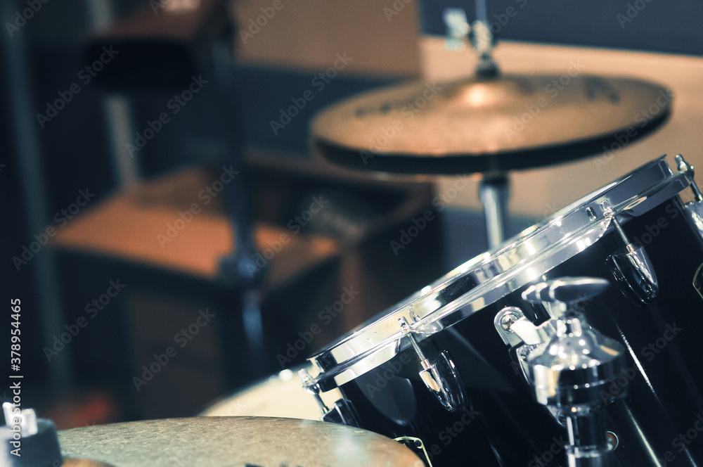 Obraz premium Close up Electric drum set. Selective focus