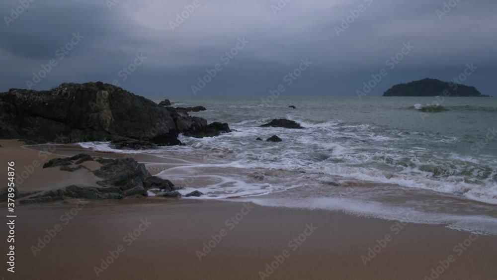 storm over the sea waves and rocks storm over the sea waves and rocks