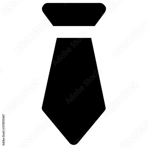 
Fashion necktie vector, long piece of cloth that knotted around the neck 
