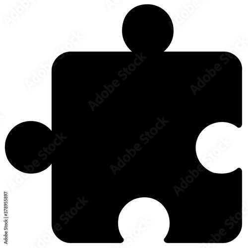 
Problem solving vector style, jigsaw piece 
