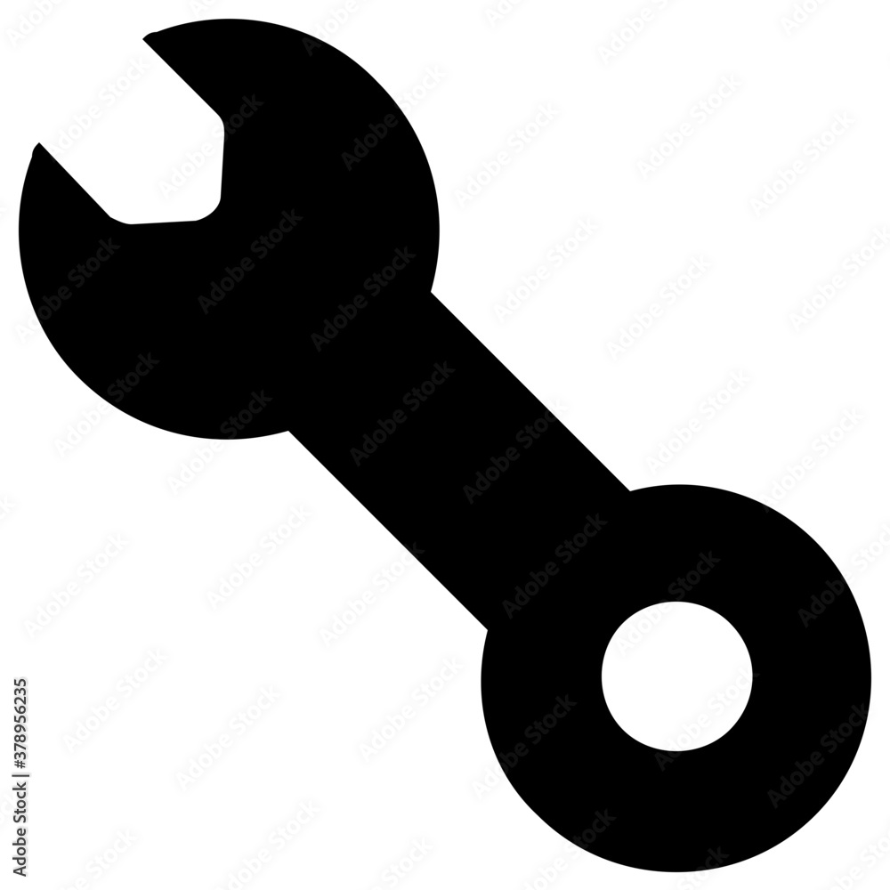A vector style of spanner, mechanical tool
A vector style of spanner, mechanical tool