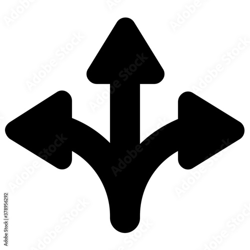 
An editable vector of directional arrows, intersection arrows 
