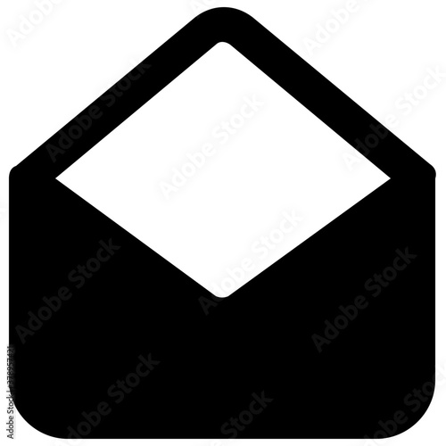 
Envelope depicting email concept, messaging in filled style icon 
