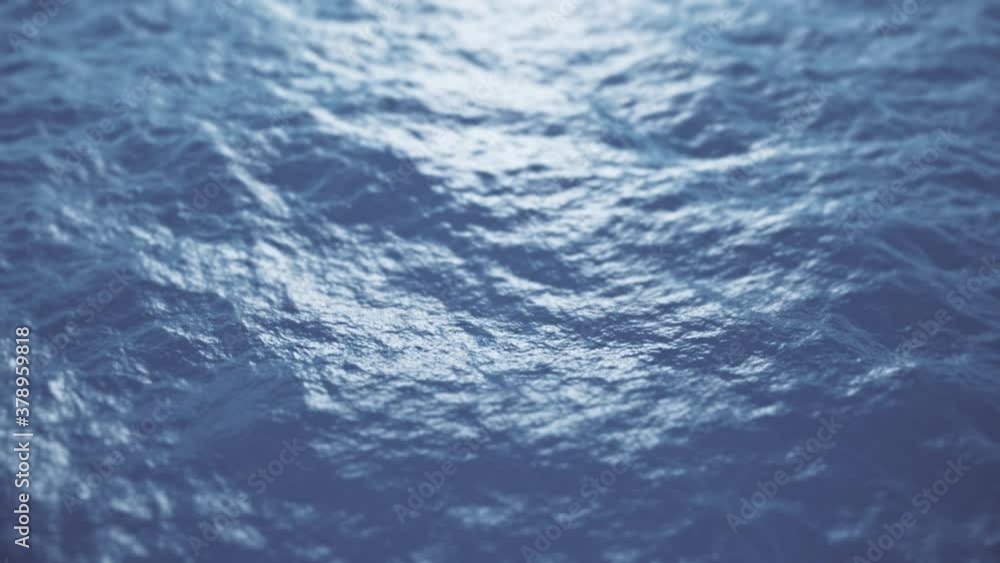 ocean waves slow motion blue ripple. 4K seamless loop ocean waves slow motion blue ripple. 4K seamless loop
