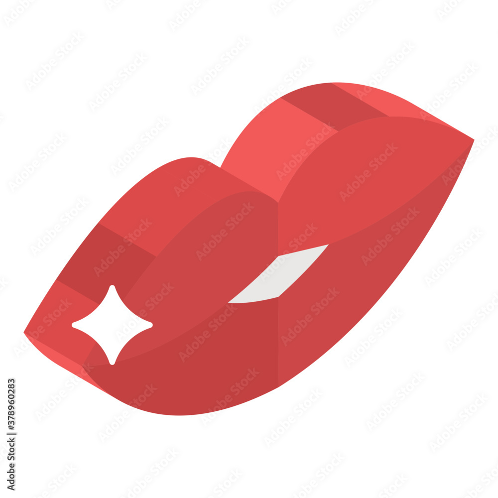 Feel love with this glossy lips icon in isometric editable style
Feel love with this glossy lips icon in isometric editable style