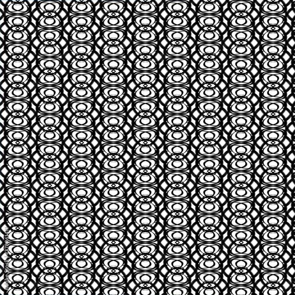 Black and white infinity pattern in blend style Black and white infinity pattern in blend style