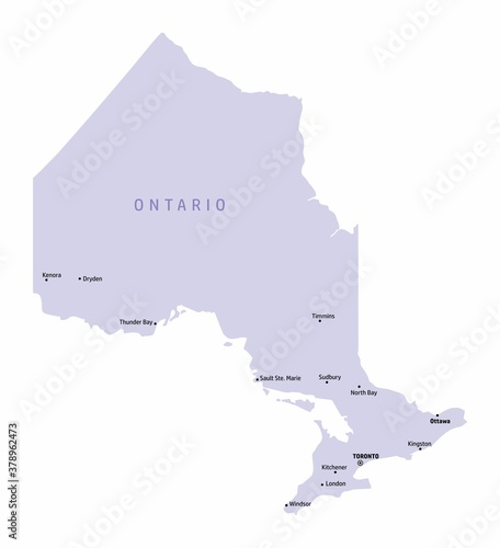 Ontario province map
