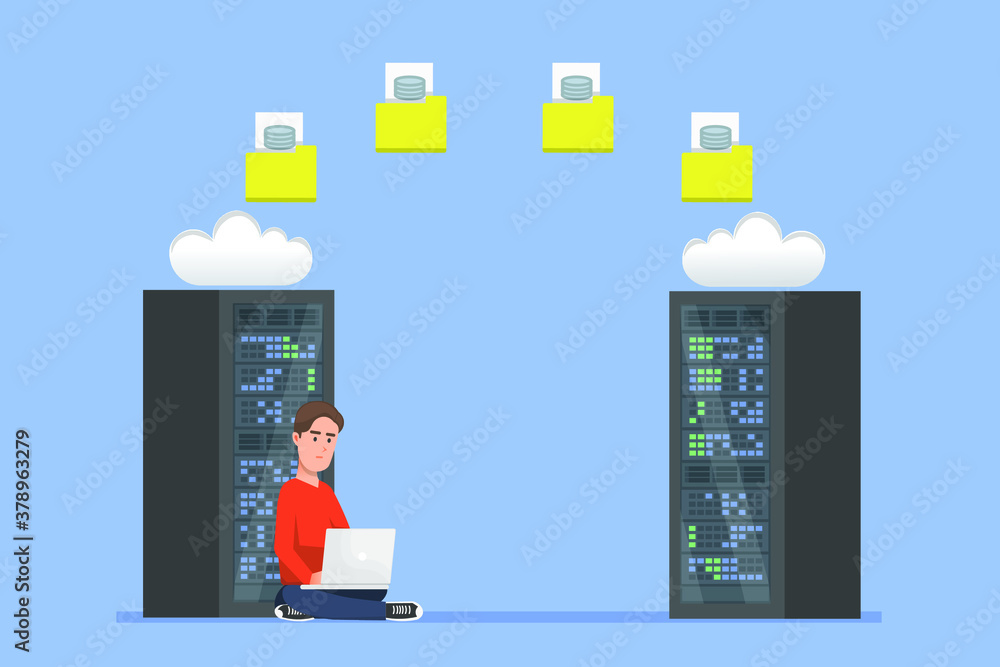 A man in charge of doing server migration