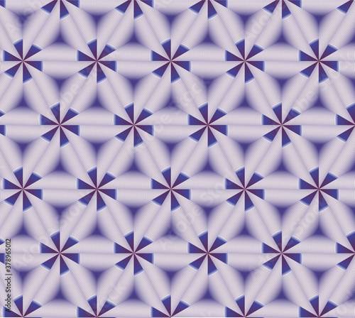 pattern on a purple background volumetric triangles