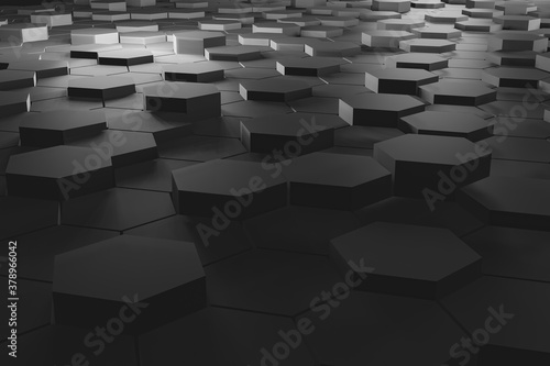  hexagon abstract 3d background
