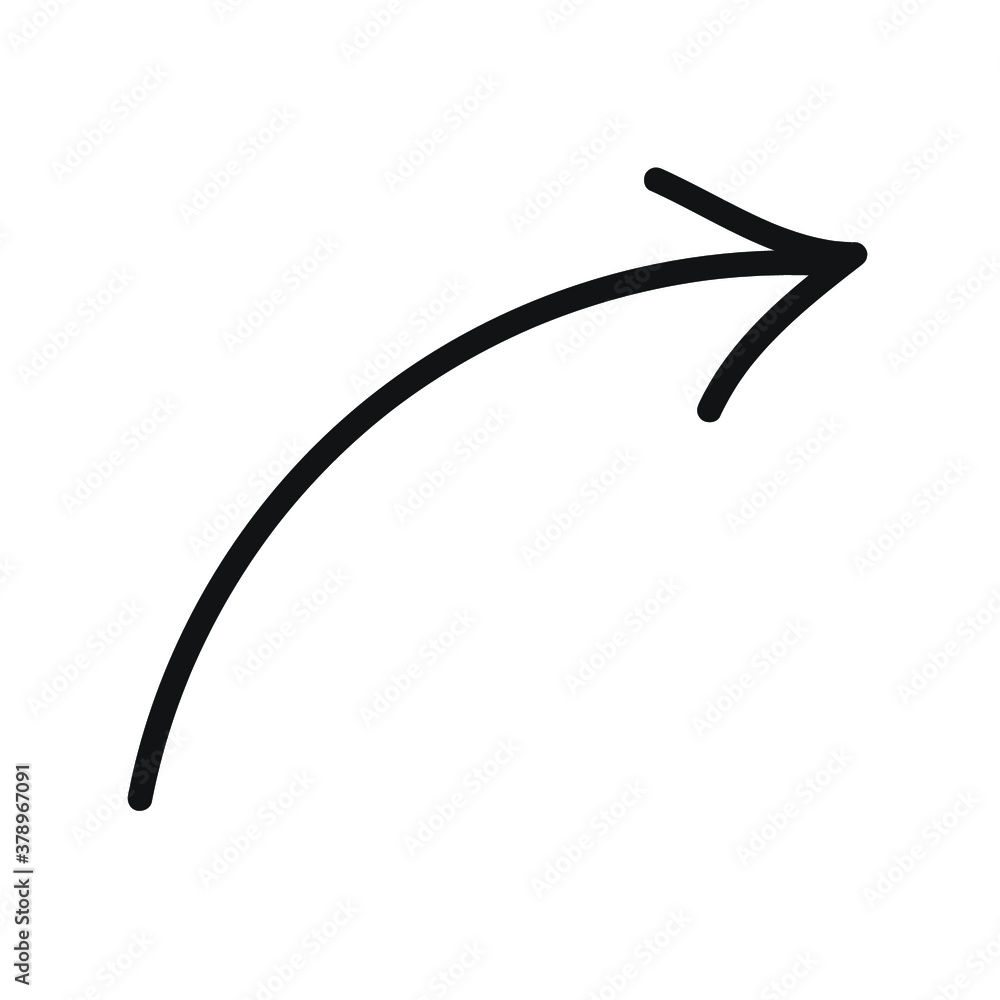 Hand Drawn Marker Icon. Arrow, circle, delete, line, marker, smudge, up, down, thin line web symbol on white background - vector illustration eps10 Hand Drawn Marker Icon. Arrow, circle, delete, line, marker, smudge, up, down, thin line web symbol on white background - vector illustration eps10