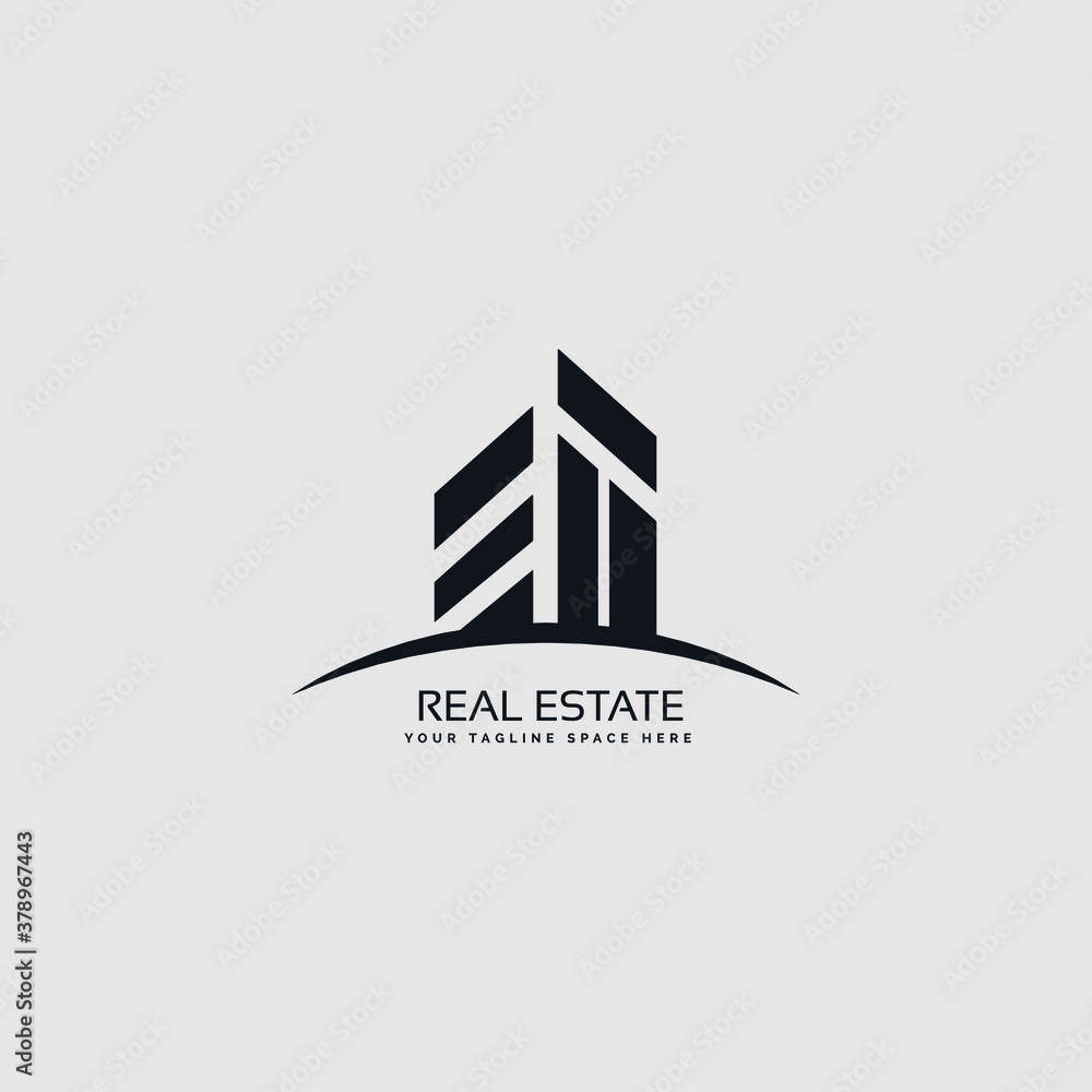 Logo House abstract real estate logo