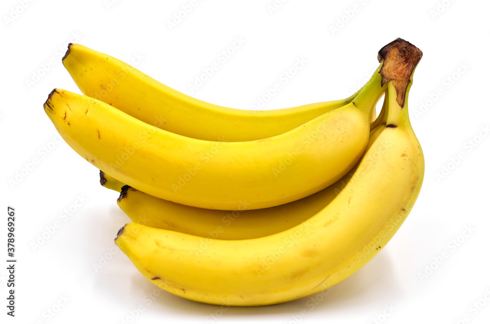 Bananas on the light background