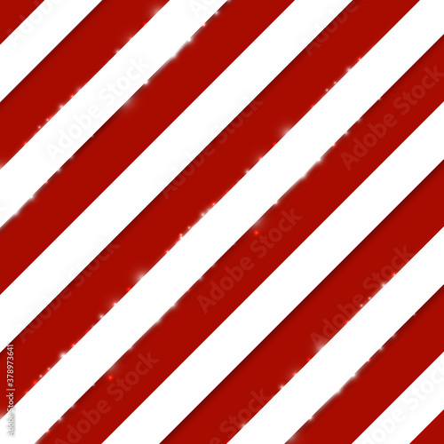 Red stripes on white diagonal pattern background. Vector illustration
