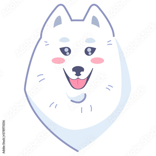Dog sticker, friendliness