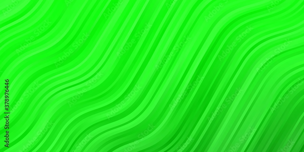 Light Green vector template with wry lines. Abstract illustration with bandy gradient lines. Best design for your ad, poster, banner. Light Green vector template with wry lines. Abstract illustration with bandy gradient lines. Best design for your ad, poster, banner.