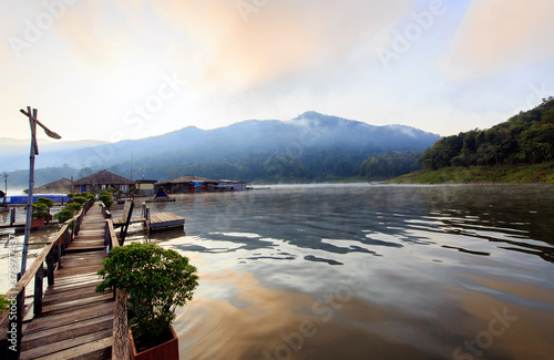 Mae Ngad Dam and Reservoir in Mae Taeng district, Chiang Mai Province, Thailand.