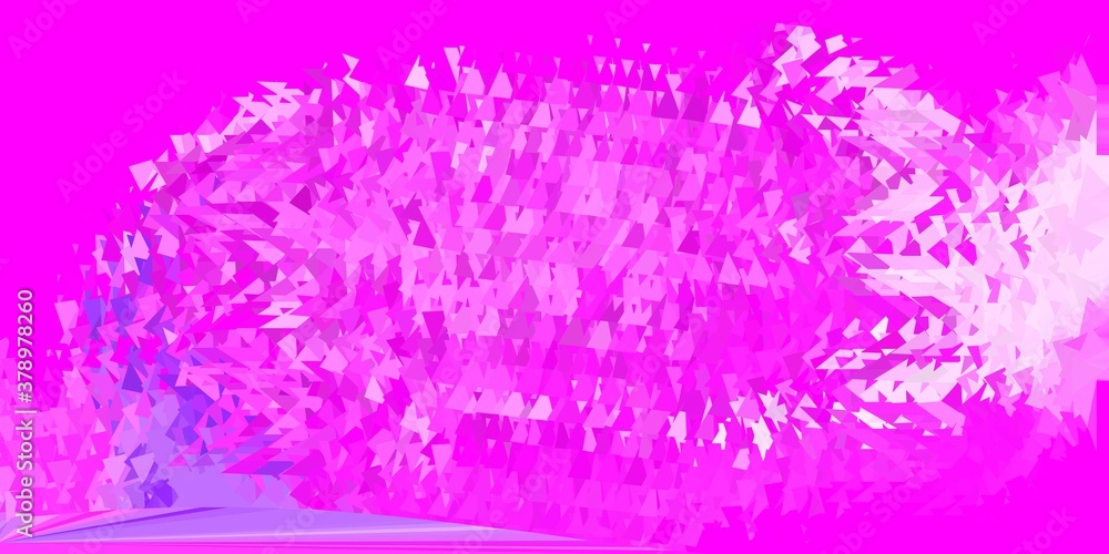 Obraz premium Light purple, pink vector geometric polygonal wallpaper.