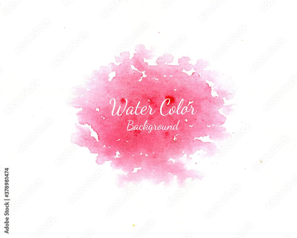 Abstract  red and pink watercolor background design 
