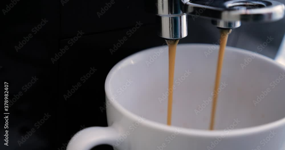 Making of Coffee In The Coffee Machine.No people. Making of Coffee In The Coffee Machine.No people.