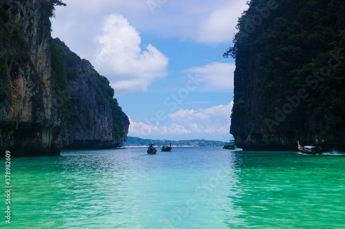 a Bay on Phi Phi island in Thailand. Landscape