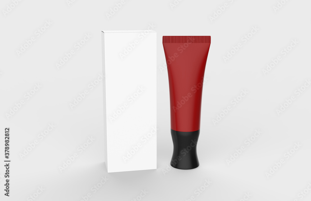 Tube Of Cream Or Gel. Illustration Isolated On White Background. Mock Up Template Ready For Your Design. 3d illustration Tube Of Cream Or Gel. Illustration Isolated On White Background. Mock Up Template Ready For Your Design. 3d illustration
