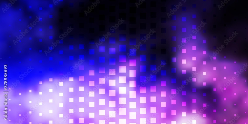 Light Purple vector pattern in square style. Colorful illustration with gradient rectangles and squares. Pattern for business booklets, leaflets