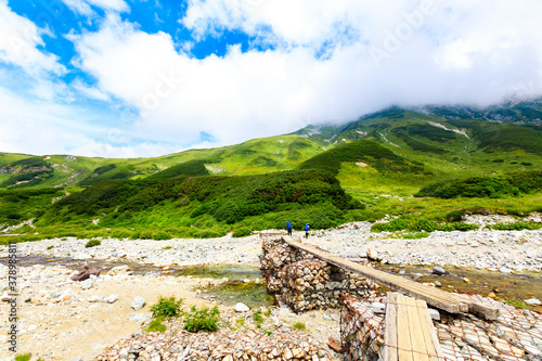 称名川と雷鳥坂へ続く登山道 photo