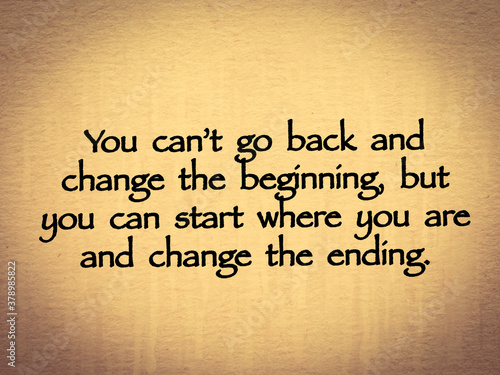 Inspire quote written on old paper