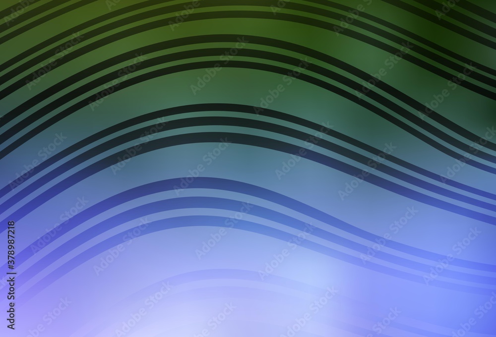 Fototapeta premium Light Pink, Green vector texture with wry lines.