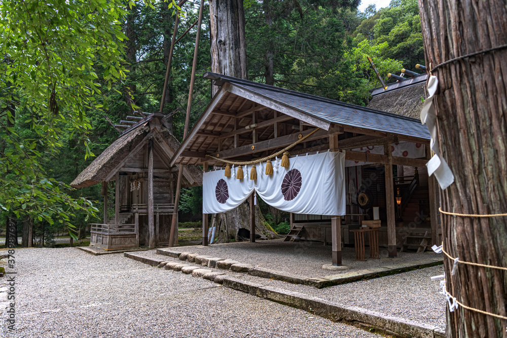 京都福知山 元伊勢内宮 皇大神社の境内風景 京都福知山 元伊勢内宮 皇大神社の境内風景