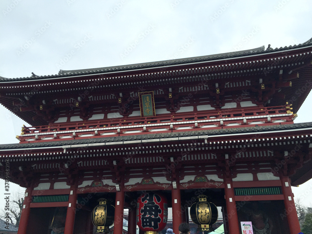 Senso-ji of buddhist temple located in Asakusa, Tokyo, Japan