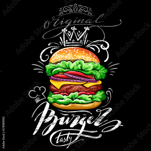 Poster with burger 2