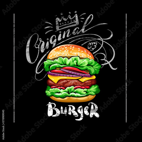 Poster with burger 2