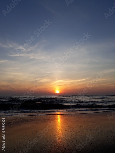 sunset on the beach